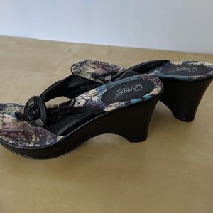 Carlos Santana Wedge Thong Sandals